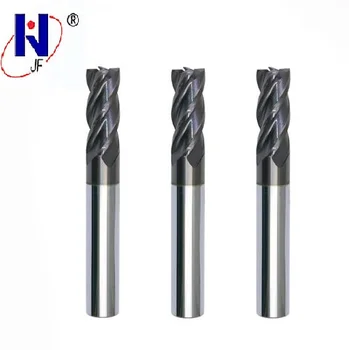 

JF GES 8*25*8*75*4T Solid carbide 4 flute flattened end mills with straight shank milling cutter HRC70 PT Coated