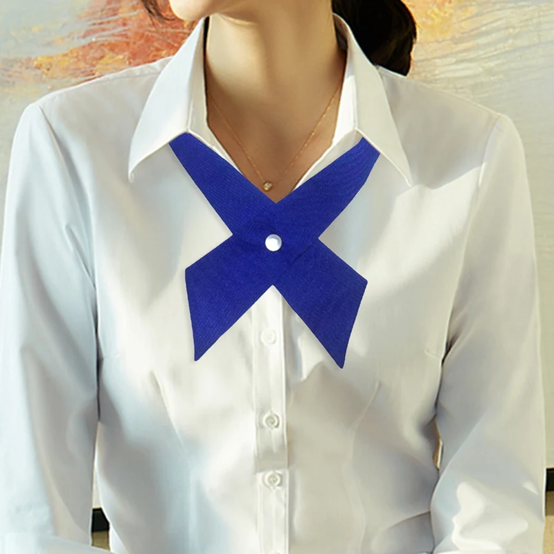 1PC Adjustable Uniform Bow Tie Students School Girls Women Cross Bow