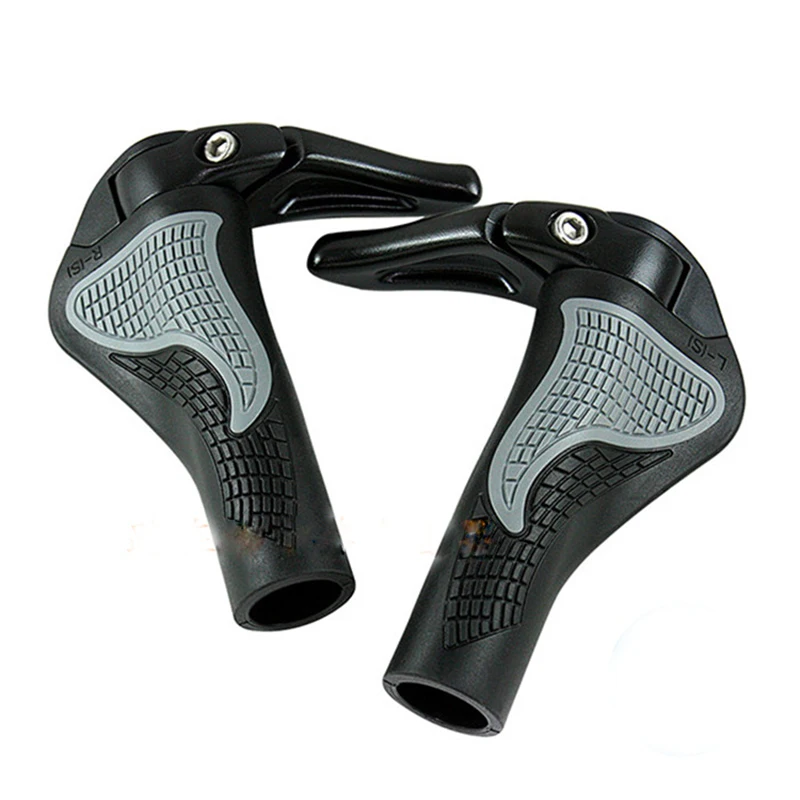 Aluminum Alloy Rubber Bicycle Grips Ends MTB Road Bike Handlebar Grips Soft Bicycle Handle Bar