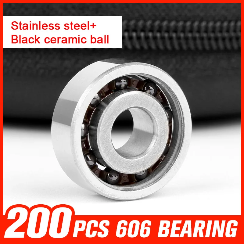 

200pcs 606 Bearings 606 Miniature Ball for In Conveying Field Household Applications Roller Skating Hardware Tools Accessories