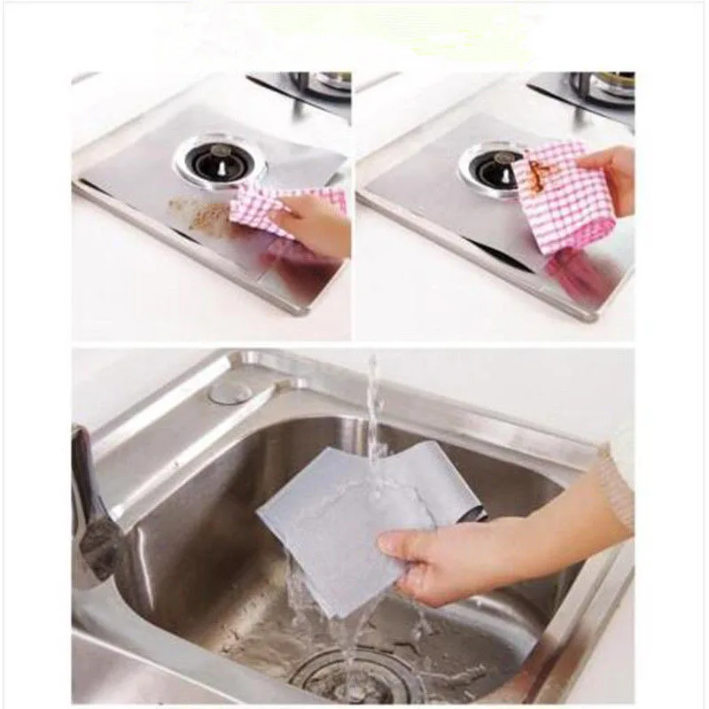 4 шт. газовая плита печь протекторы крышки антипригарные многоразовые верхние