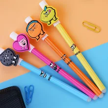 1 шт. Kawaii Мультфильм Аниме моделирование трения школьная гелевая ручка письмо Новинка подарки для школы и офиса канцелярские принадлежности