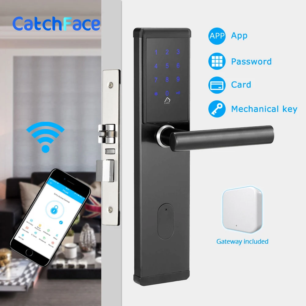 Электронный дверной замок смарт Bluetooth цифровое приложение Wi Fi клавиатура кодовый