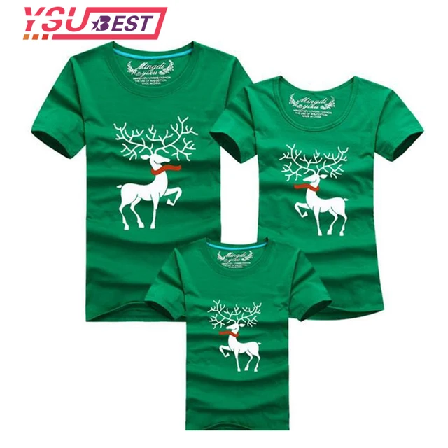 christmas family look family matching outfits t shirt color milu