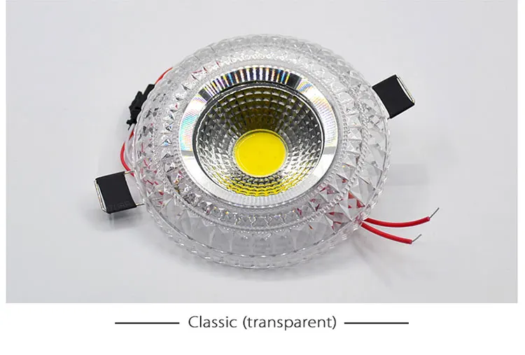 down lights COB LED Downlight Colorful Panel Light RGB 3W 110V 220V Recessed Lamp Fixture For Halogen Lamp Decoration Purple Spot light bathroom ceiling light