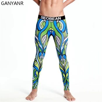 

GANYANR Brand Running Tights Men Sports Leggings Fitness Quick Dry Pants Basketball Compression Athletic Bodybuilding Gyms 2017