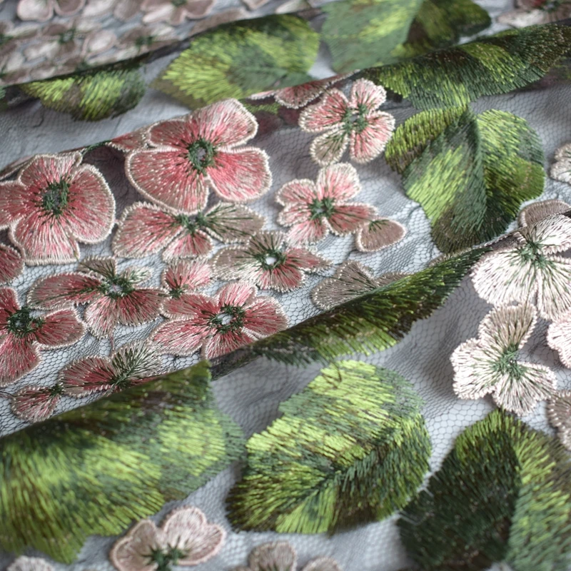 5 ярдов/упаковка кружевная ткань с компьютерной вышивкой|fabric for wedding dress|fabric forfabric |