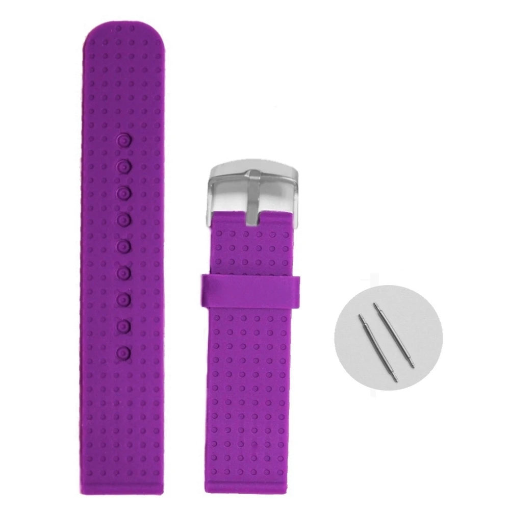 

22mm Beautiful Purple Silicone Jelly Rubber Ladies Watch Band Straps WB1053D22JB