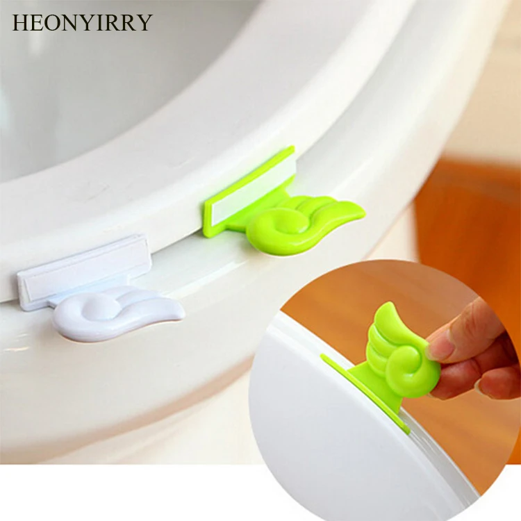 

Bath Seat Toilet Cover Plastic Handle Lifting Device Bathroom Clamshell Lid Lifter Manual Cover Toilet Seat Lifters Supplies