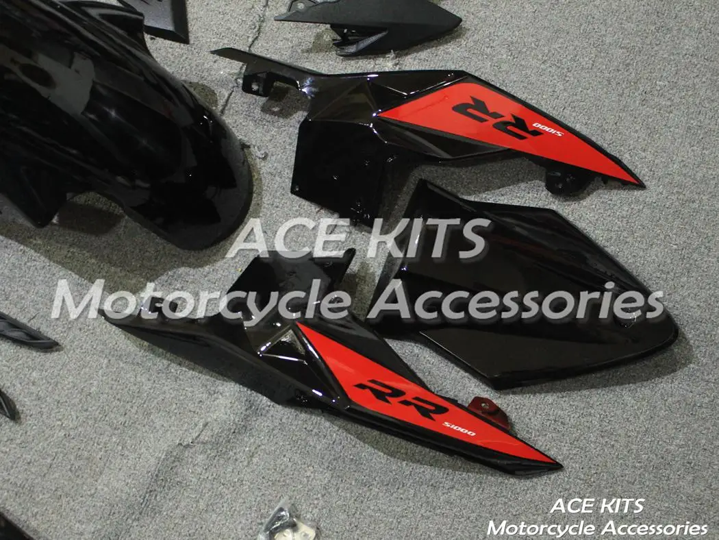 ABS мотоцикл обтекатель комплект для BMW S1000RR кузов литья под давлением черный красный ACEKITS Магазин № 0037