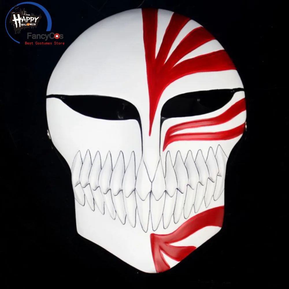 Маска из аниме Блич Kurosaki ichigo маска для косплея шлем Хэллоуина красная смолы