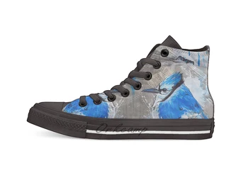 

Perched by Tim Miklos Casual High Top Canvas shoes sneakers Light Walking Shoes