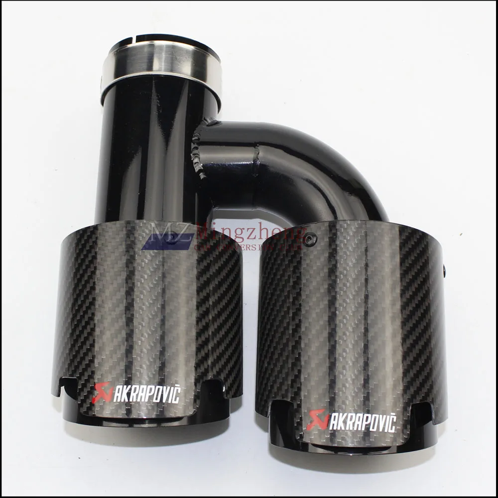 Выхлопная труба автомобиля H модель Akrapovic Углеродные выхлопные ...