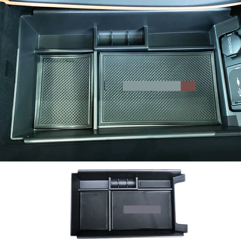 

QHCP ABS Car Central Armrest Storage Box Console Arm Rest Tray Holder Stowing Case Pallet Container For Lexus LS350 500H 2018