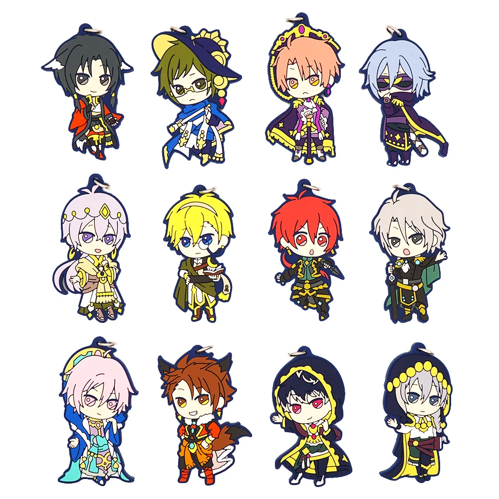 IDOLiSH7 ANIME IZUMI IORI YAMATO MITSUKI YOTSUBA TAMAKI SOGO NANASE RIKU KUJO TENN GAKU MOMO YUKI Hoshimeguri Rubber Keychain