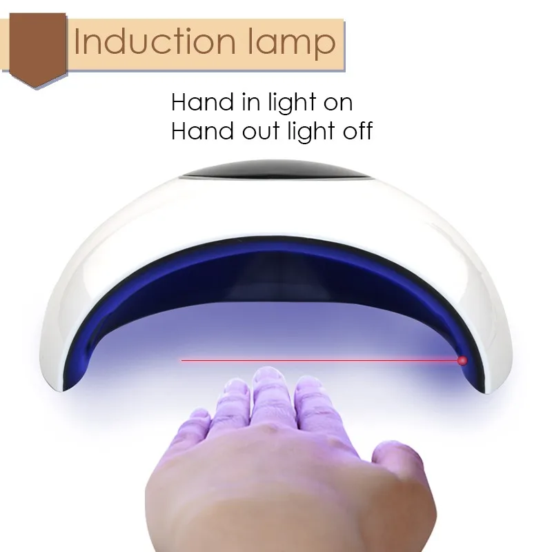 36 Вт гелевая лампа для ногтей портативная Светодиодная лампа гели для ногтей лак отверждения автоматический датчик USB Conector лак для ногтей Сушилка инструмент для ногтей