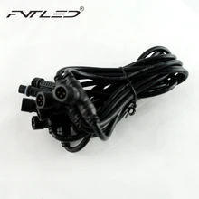 4PIN Т соединительный кабель для Светодиодный Палуба этаж свет 6-way IP67 Водонепроницаемый разъем 0,5 метра для определения расстояния между двумя огнями