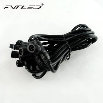

4PIN T Connection Cable for LED Floor Deck Light 6-way IP67 Waterproof Connector 0.5 Meter Distance Between Two Lamps
