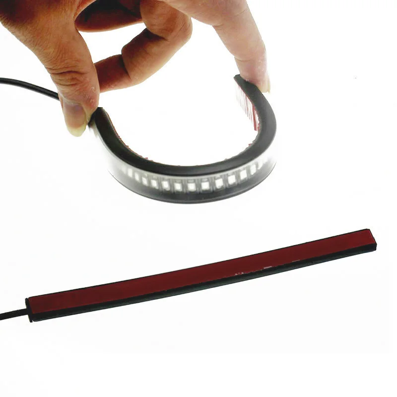 

Car Turn Signal Light Super bright Running Flexible 48 LED Motorcycle Strip Tail Brake Stop Lamp Waterproof Practical