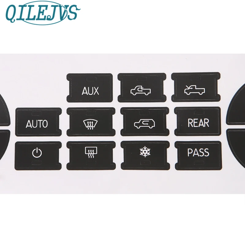Наклейка на кнопку QILEJVS AC для ремонта GM Tahoe Suburban Avalanche Silverado Yukon|Наклейки