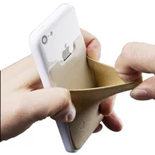 Flexible Lycra Pocket Credit Card Holder Stick On Wallet For iPhone 11 pro XS/XR/XS Max Phone Cases Note 10+ P20 Mate 20 New