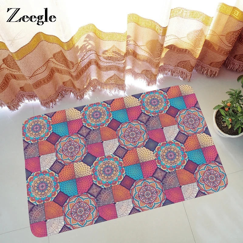 

Zeegle Door Mat Geometric Pattern Floor Area Rug Home Front Door Entry Welcome Mat Carpet Outdoor Funny Doormat For Entrance