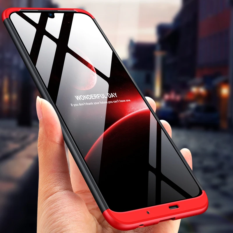 Для Honor 9X Премиум чехол для телефона 360 полная защита 3 в 1 Жесткий PC матовый
