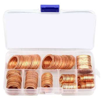 

150Pcs 8 Sizes Copper Metric Sealing Washers Assortment Set