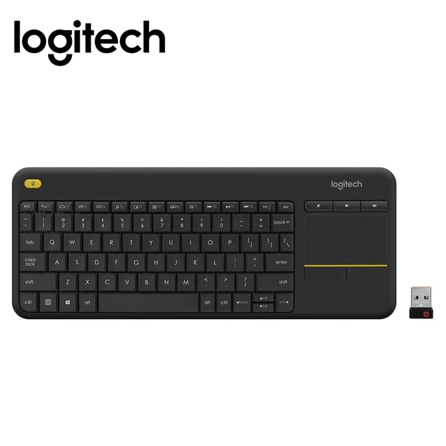 Original Logitech K400r USB Wireless Touch Keyboard Keypad K400 Pro Plus Muti-media for Win XP/7/8/RT Computer Touchpad Original Logitech K400r USB Wireless Touch Keyboard Keypad K400 Pro Plus Muti-media for Win XP/7/8/RT Computer Touchpad