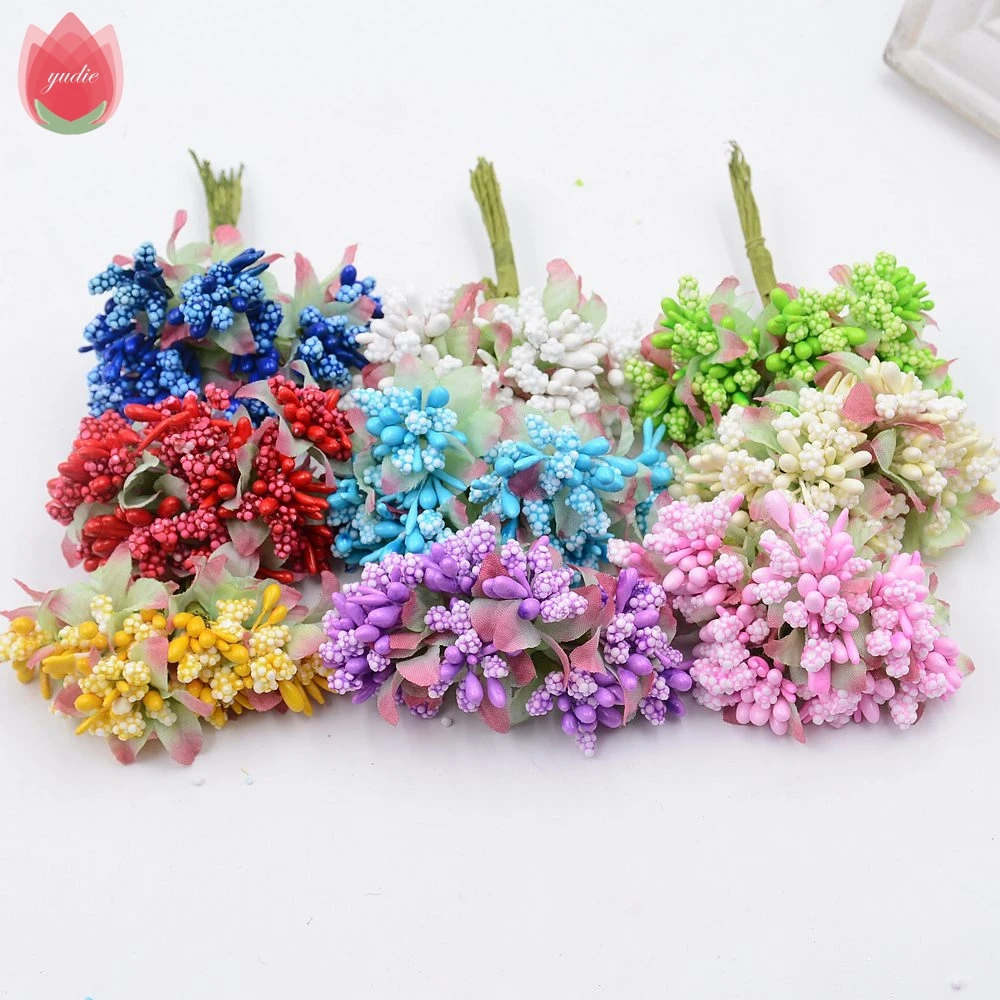 Wholesale 100pcs Foam Stamen Artificial Flowers Bouquet For Wedding