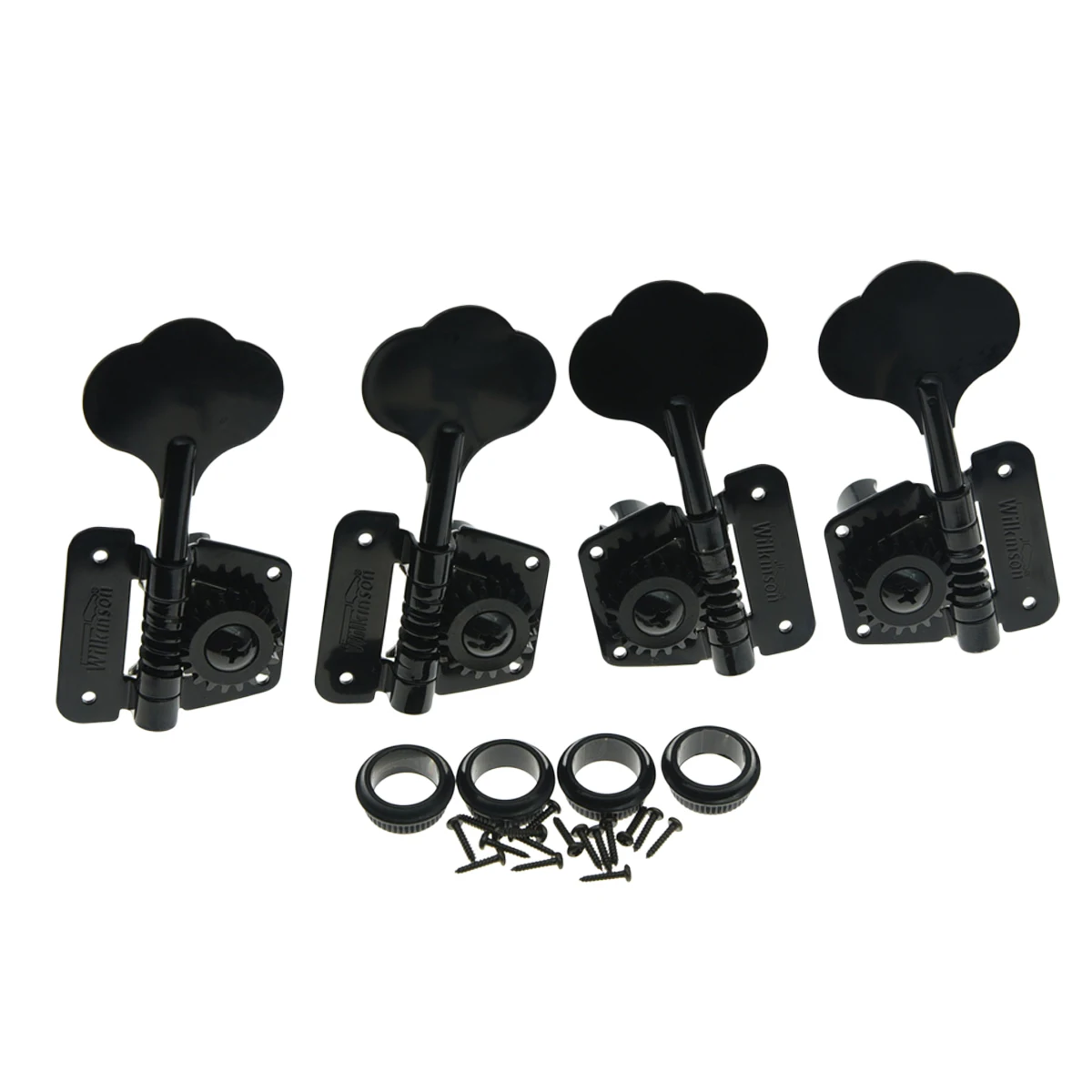 Buy Wilkinson Chrome/Black Bass Tuners Fits 70s