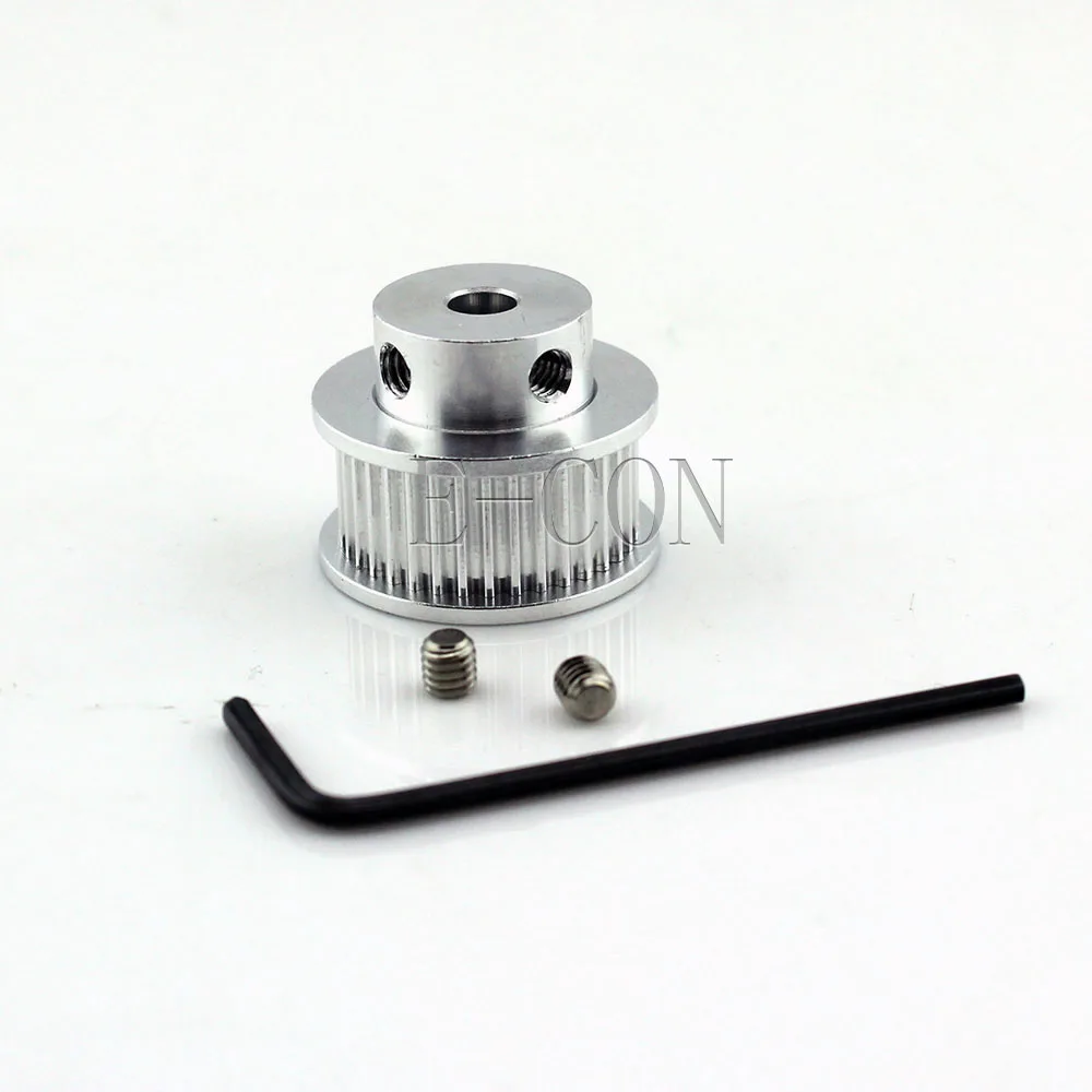 

1pcs/lot GT2 Timing Pulley 36 Teeth Alumium Bore 5mm/6mm Teeth Width 10mm for Width 9mm GT2 Timing Belt and 3D Printer CNC