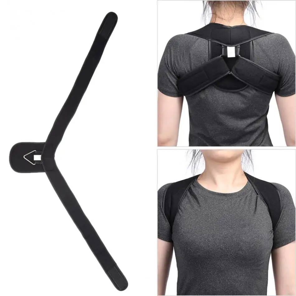 

Adjustable Back Brace Corset Spine Support Belt Posture Corrector Orthotics Upper Back Shoulder Posture Correction For Adult Kid