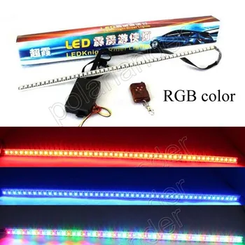 

high quality 1PC 7color 130model 56cm 5050SMD LED RGB car light knight LED Rider car LED strip light kit with remote controller