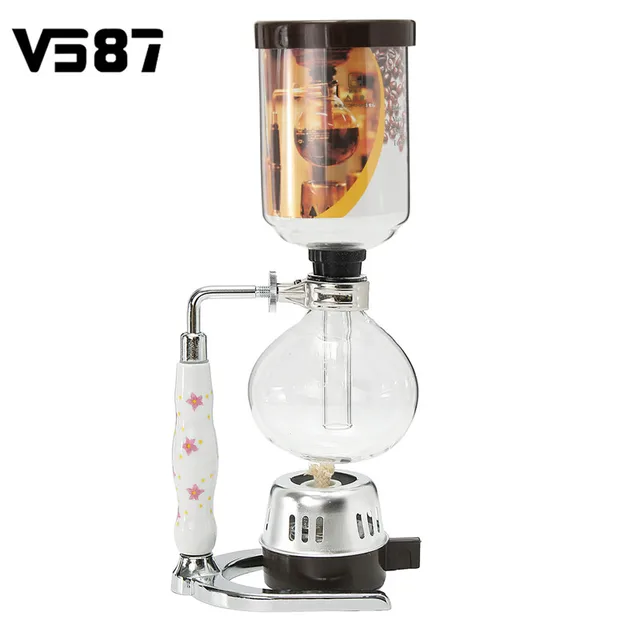 3 Cups Glass Syphon Coffee Maker Machine Brewer Siphon Vacuum Drip