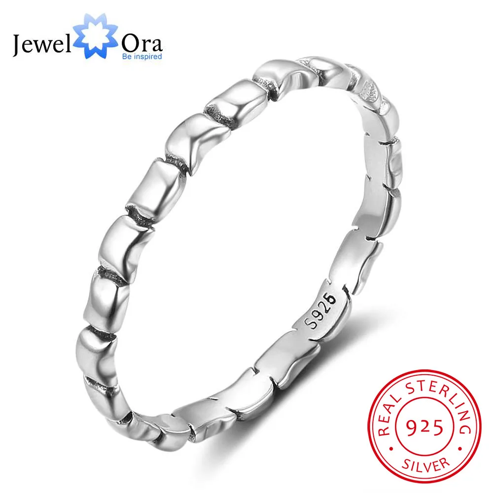 

Fashion OL Jewelry 925 Sterling Silver Ring 2mm Width Female Party Rings For Women Gift For Girlfriend (JewelOra RI102853)