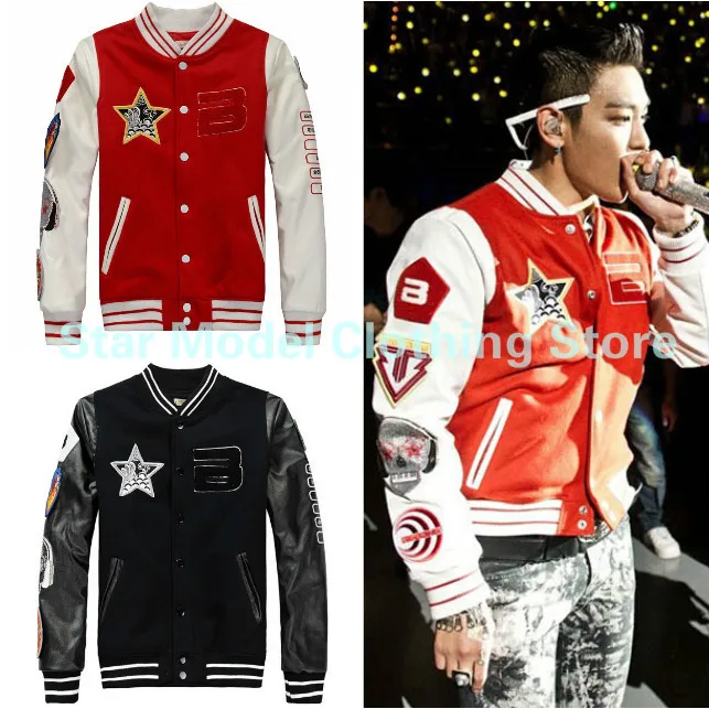 Kpop куртка Bigbang пальто новая зимняя бейсбольная форма с изображением g dragon