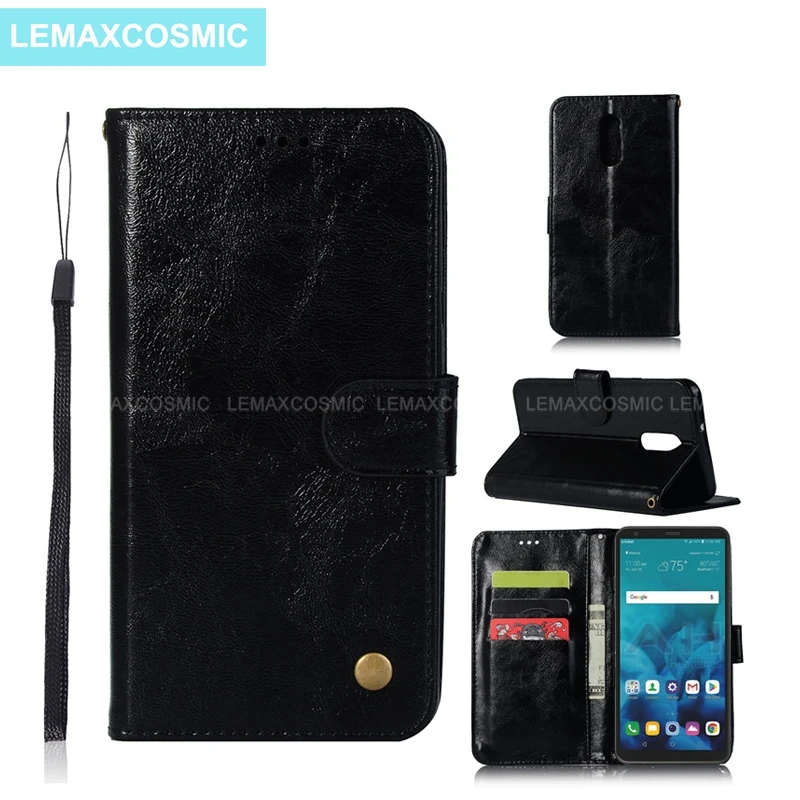 Винтаж Бумажник Флип кожаный чехол для LG Q8 Q7 Q6 Alpha Q6a G6 G7 V30 V35 V30S плюс ThinQ Stylo 4 3