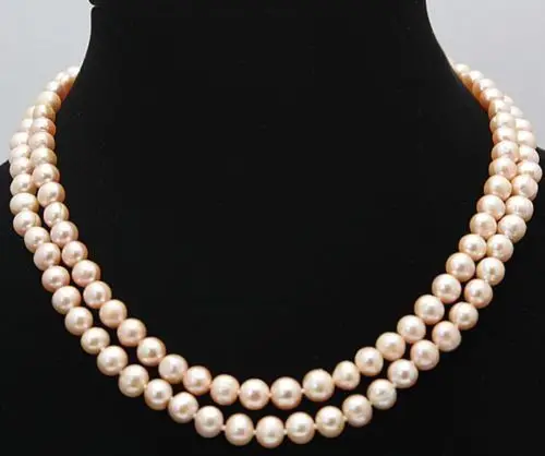 

Free Shipping >>>>> 32'' NATURAL AAA+ 9-10 MM GOLD PINK SOUTH SEA PEARL NECKLACE 14k CLASP