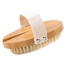Hot Bath Shower Brush with Removable Wood Handle Back Scrubber Spa Exfoliator Body Massage Brushes wyt77