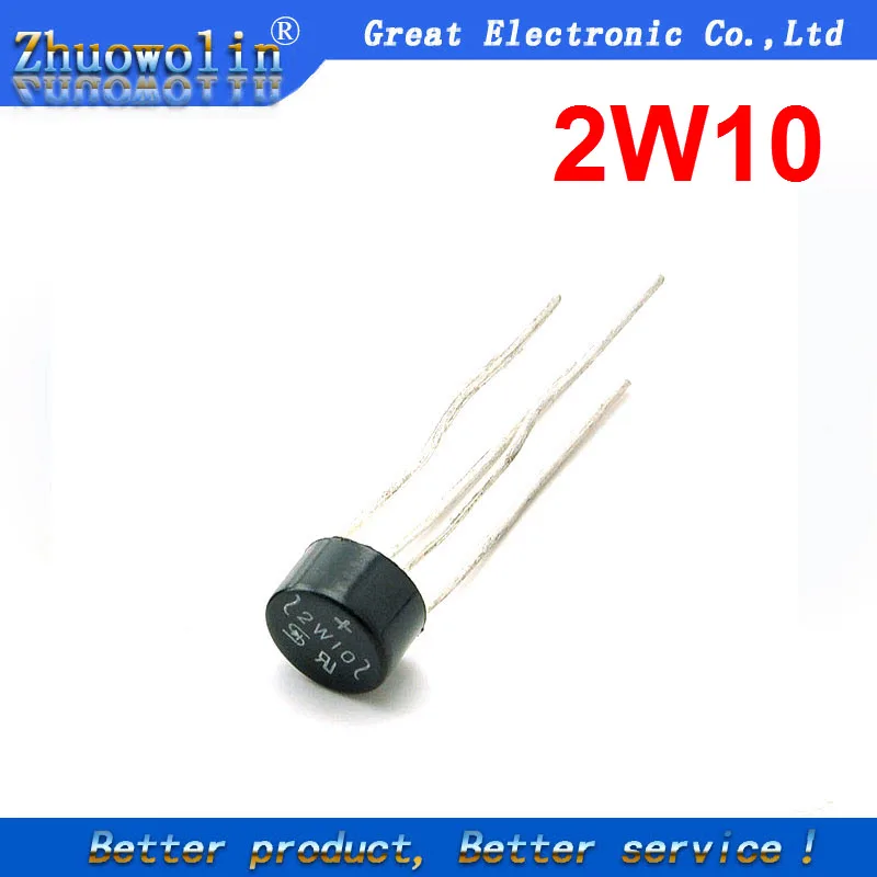Cylewet 10pcs 2a 1000v 2w10 Bridge Diode Rectifier For Arduino Pack Of 10 Cyt 1014