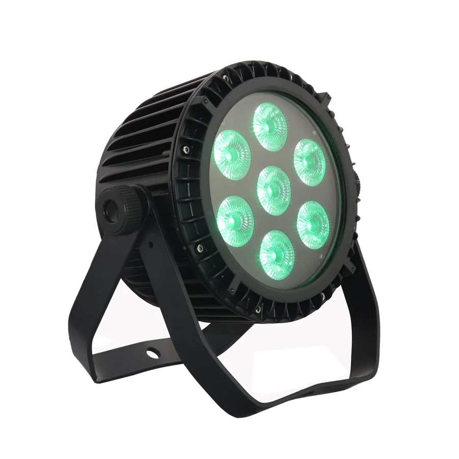 Миниатюрный плоский светодиодный сценический светильник par 64 rgb dmx для дискотеки