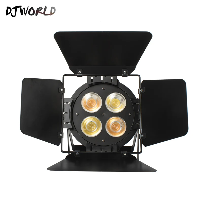 Djworld 4x50 Вт Par Led COB теплый белый, холодный белый Светодиодный прожектор DJ свет 4/8 Канал DMX сценическое Disso освещение для вечеринок и дискотек семейные вечерние