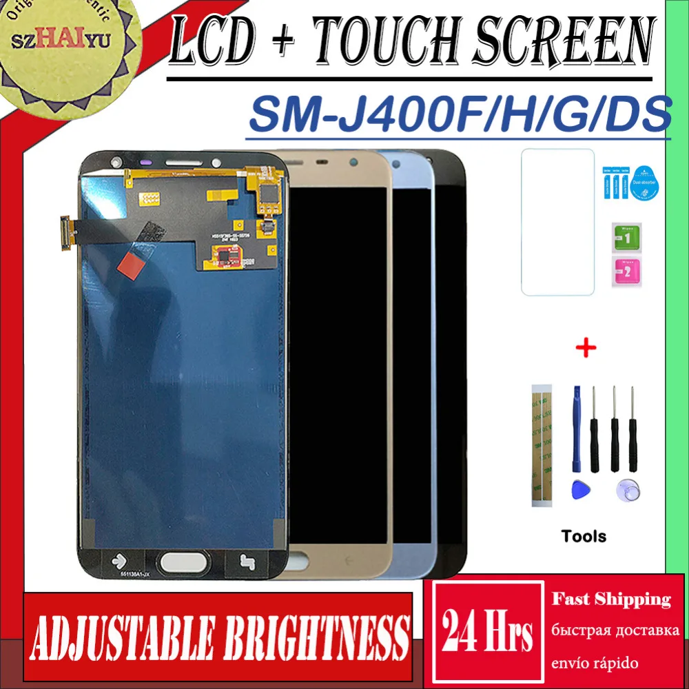 

SZHAIYU SM-J400F/H/M/DS For Samsung Galaxy J4 2018 J400 Touch Sreen + LCD Display J400H J400F J400G /DS Screen Panel 5.5inch