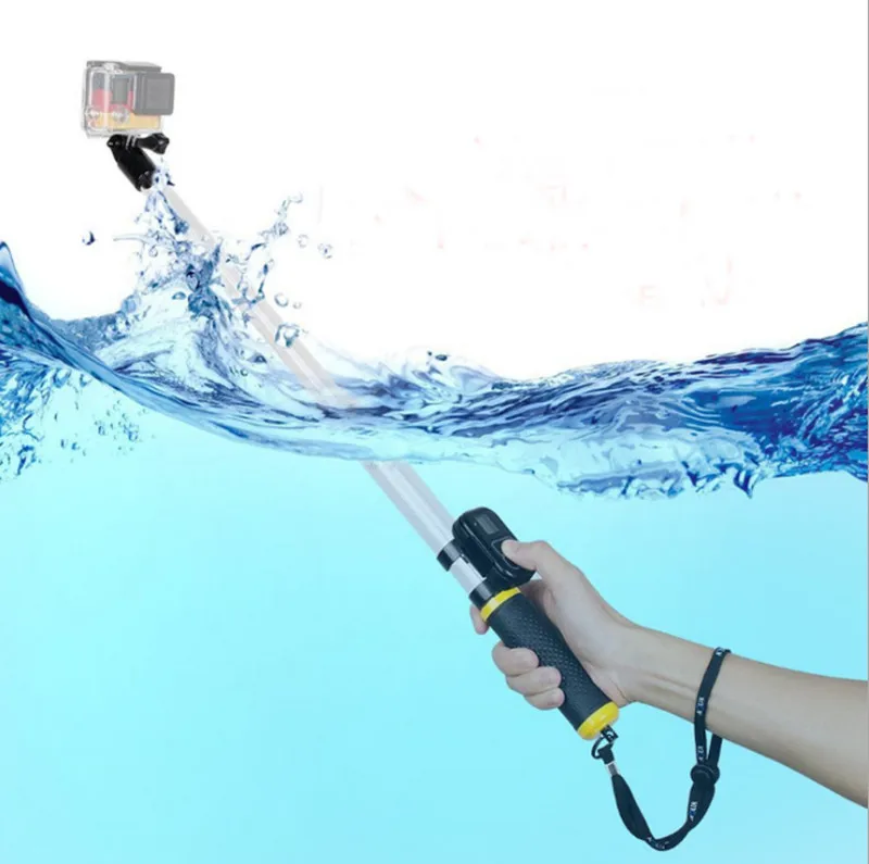 

Transparent Floating Extendable Monopod Selfie Stick For GoPro Hero 7 6 5 4 3+ 3 Xiaoyi Xiaomi Yi SJCAM Camera Accessories F3515