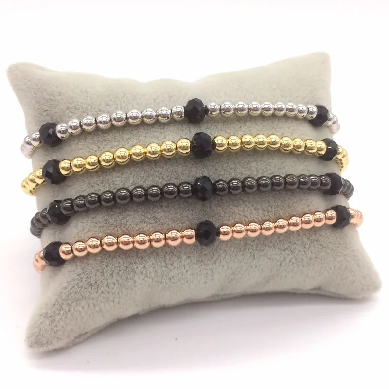 NAIQUBE New Design Brand Men Bracelet Prismatic Stone Beads&4MM copper Beads Braided Macrame Bracelet Jewelry Gift