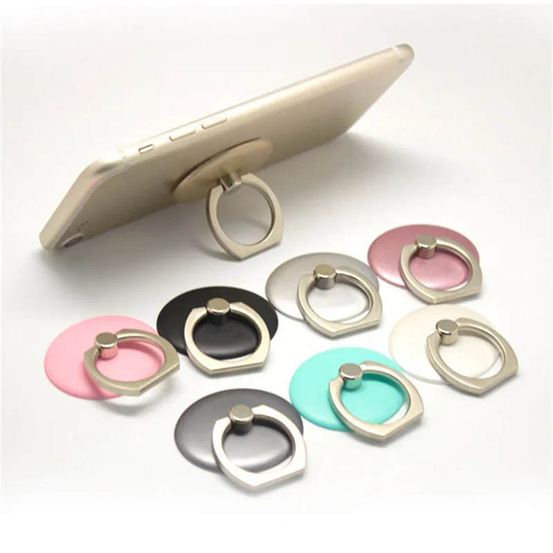 New Creative Round Type Mobile Phone font b Ring b font Stand Holder For iPhone iPad
