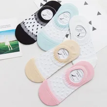 La MaxPa/10 пар; удобные хлопковые однотонные носки в горошек для женщин и девочек; сезон весна-лето; Низкие эластичные короткие носки; k441