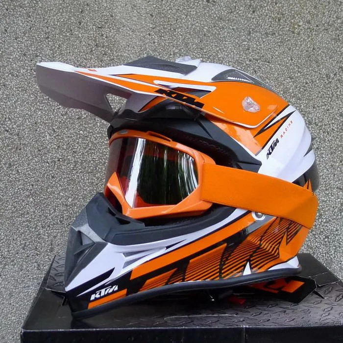 Motocicleta KTM con gafas, moto motocross casco, cascos de bicicleta eléctrica orange orange o _ - AliExpress Mobile