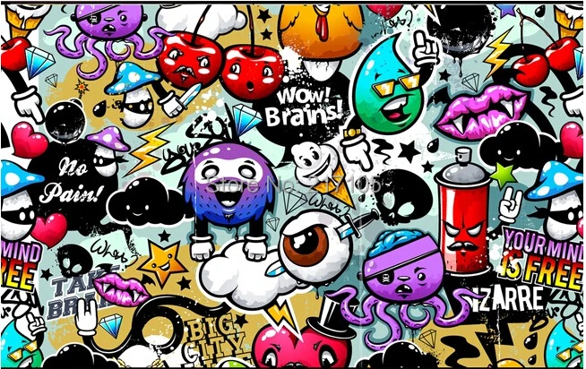 Unduh 740 Gambar Grafiti Warna Warni  Gratis HD